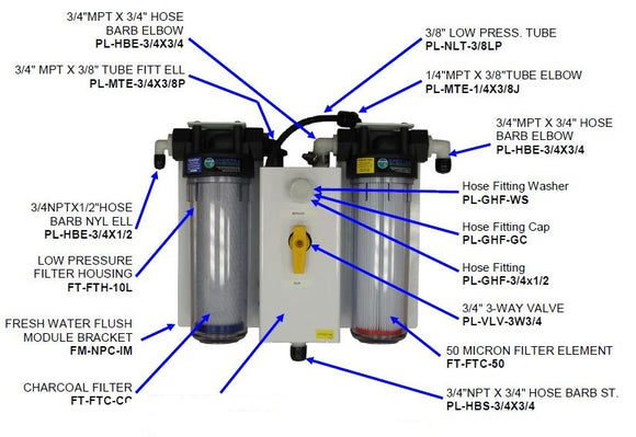 Low Pressure Filter Housing (Clear)