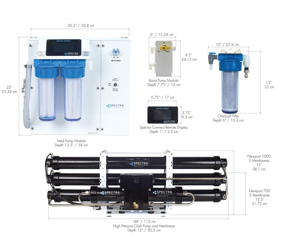 Spectra Newport 1000c Watermaker – Spaulding Store-Pacific Jack