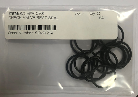 Check valve seat seal
