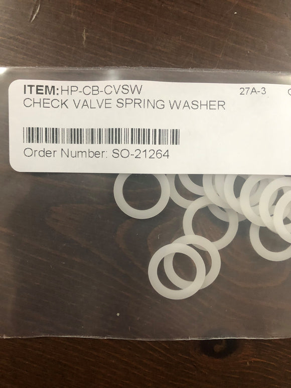 check valve spring washer